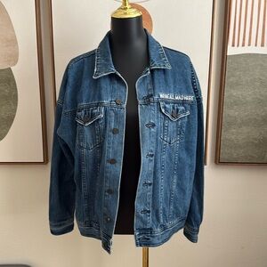 For The Republic Denim Jacket with Various Patchwork